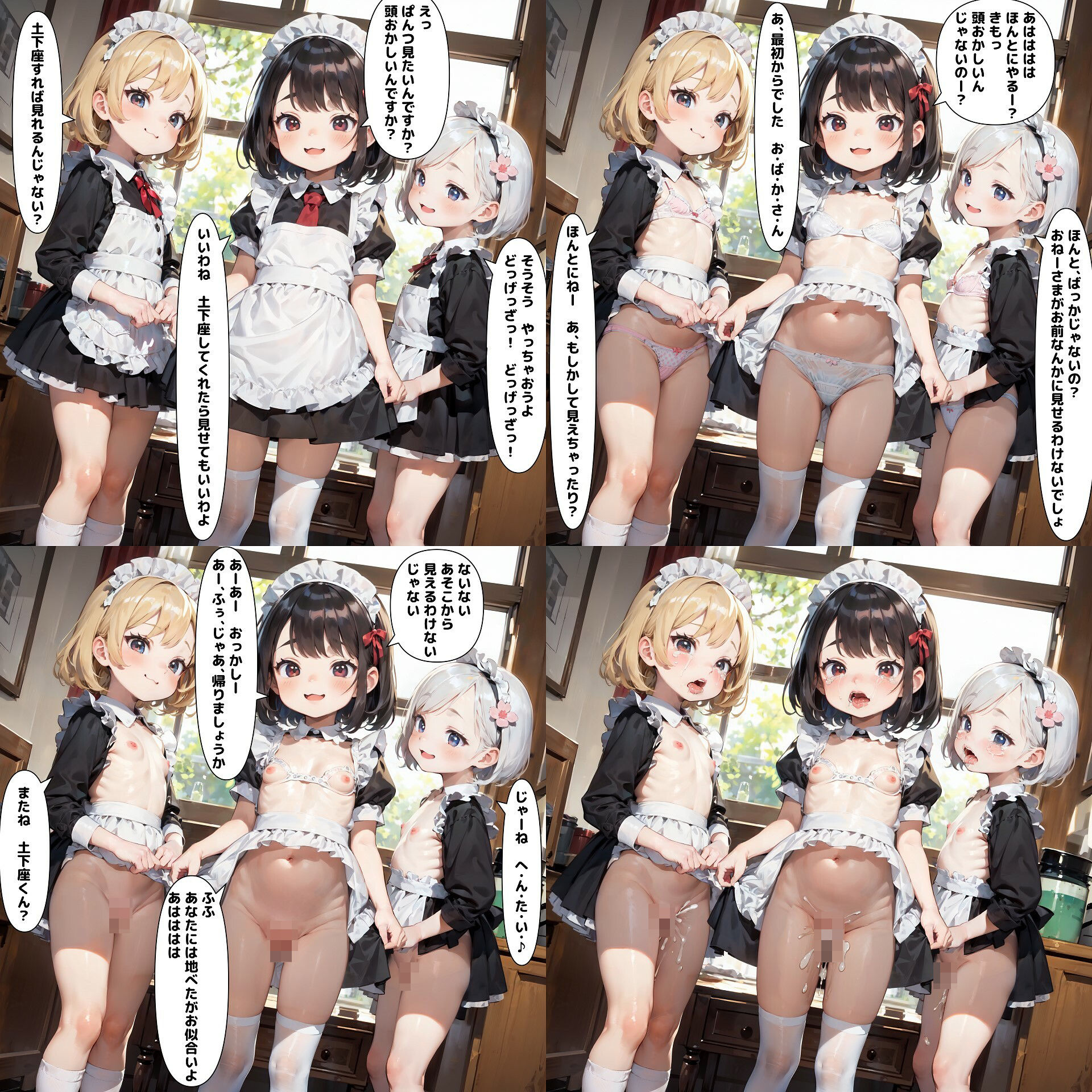 サンプル画像5:メイドさんが可愛いだけ下着裸絶頂差分(ぽーたる) [d_362966]