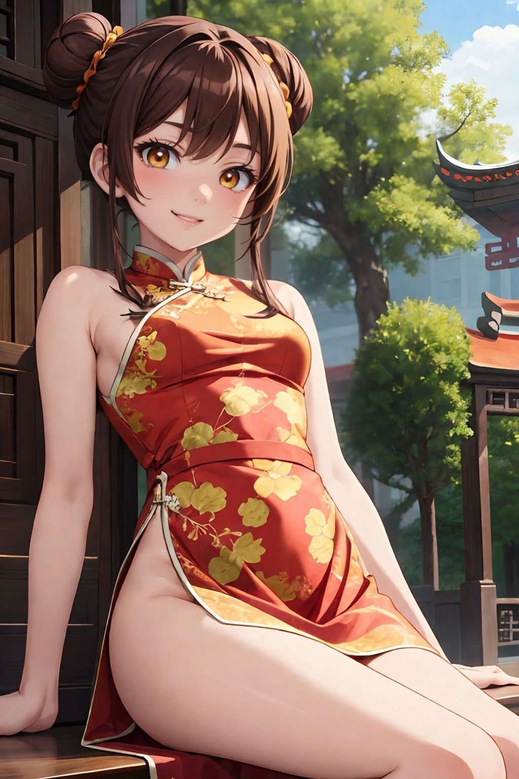 サンプル画像4:チャイナ挿入マングリ返し 即久性交でいきまくる。(だらっくす) [d_362989]