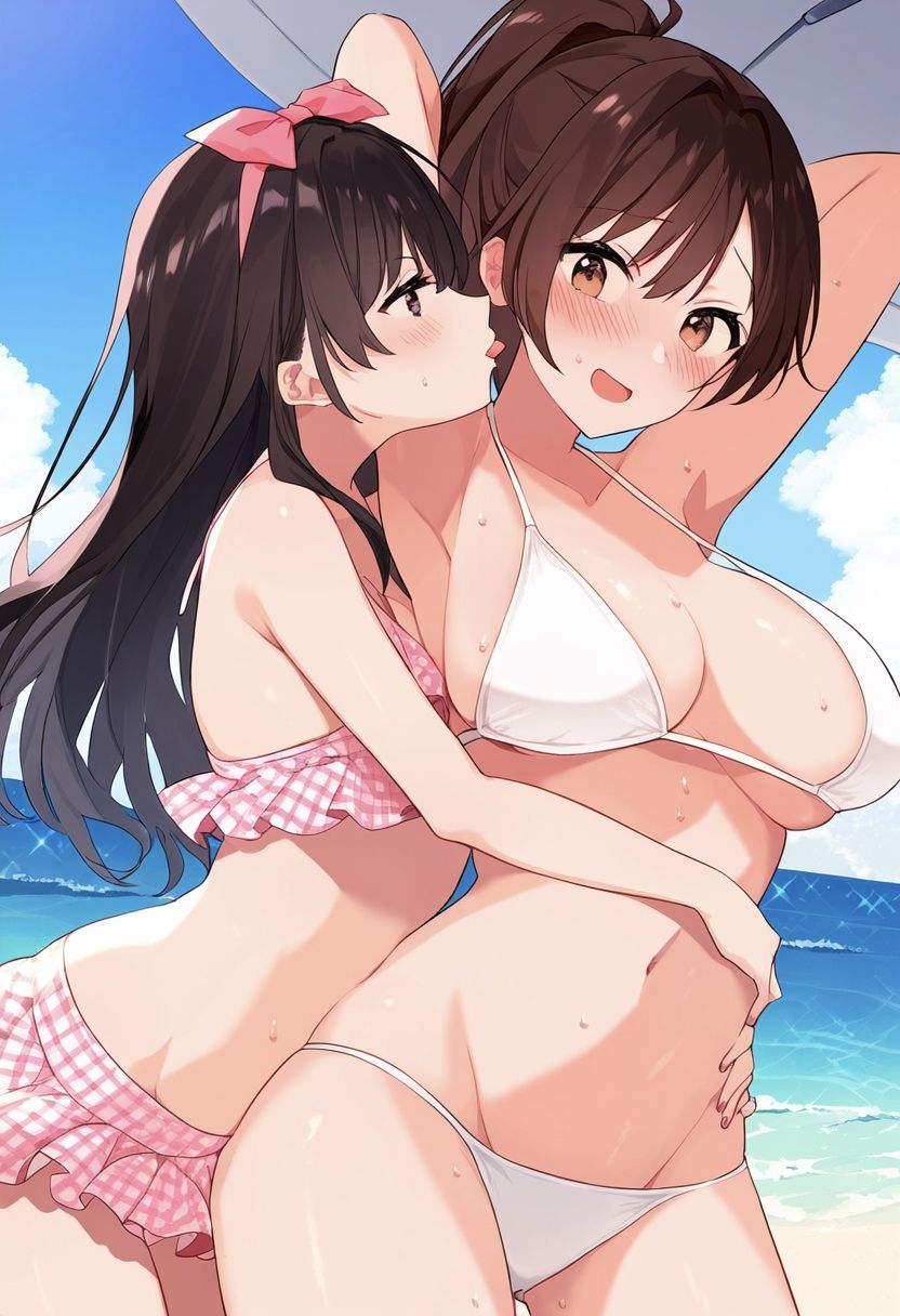 サンプル画像5:【母娘百合・親子フェラ】母が娘に性教育 レズプレイで我が子を調教し男に紹介 イラスト365枚（シングルマザー、毒親、クンニ、親子丼、ダブルフェラ）(絵師たか) [d_363000]