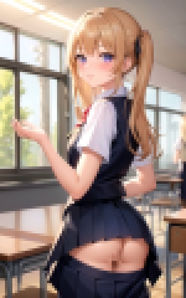 サンプル画像4:ノーパンチラ誘惑(淫乱の海) [d_363032]