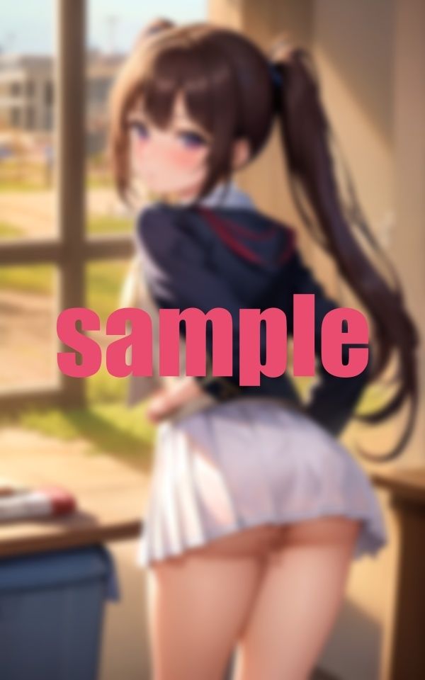 サンプル画像3:勉強できなくてもいいよ！お尻みせ学園(彊食自AI) [d_363066]