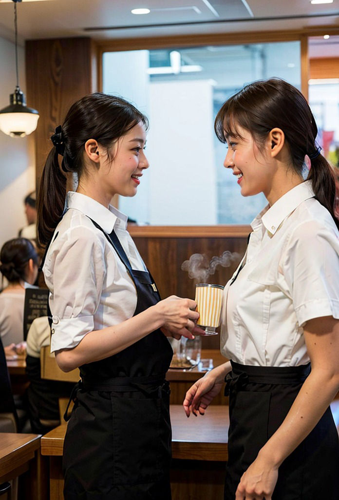 サンプル画像4:コスプレ天国〜ファミレス 編 vol.1(働く女性) [d_363078]