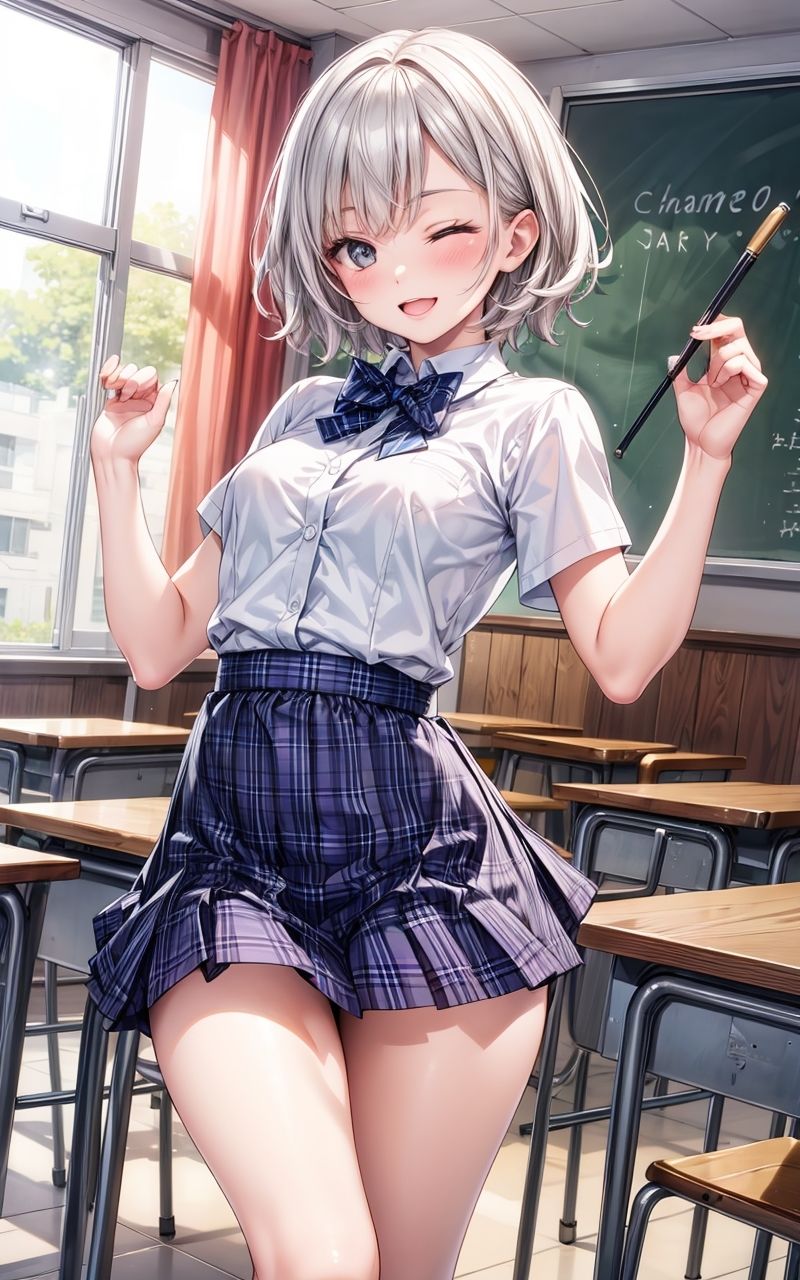 サンプル画像1:グラビア＆裏画像 JKアイドル 白川まや(AIらぼんぬ) [d_363138]