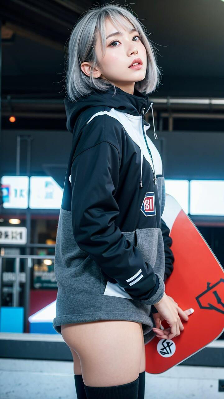 サンプル画像5:【AIグラビア】白ギャルコスプレCG_200(AIえみる) [d_363161]