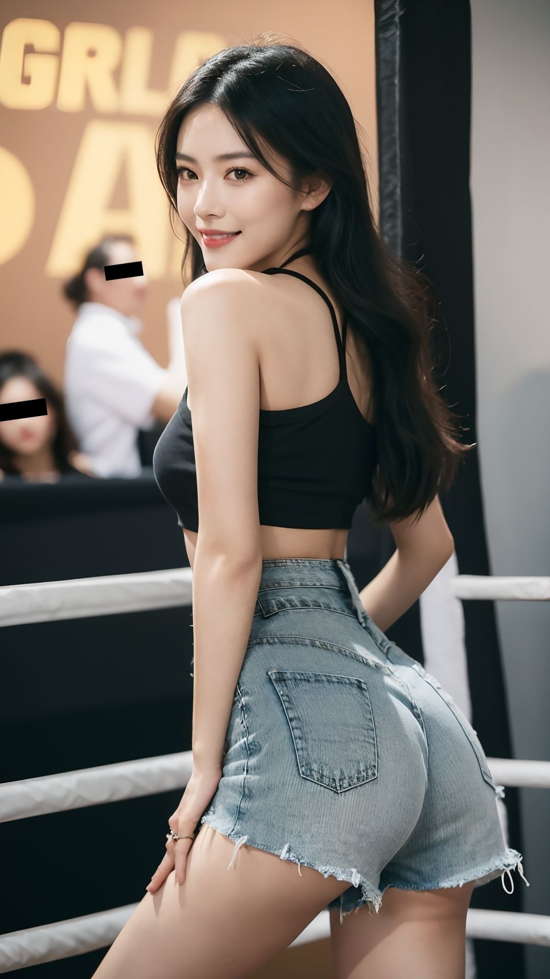 サンプル画像1:過激すぎるラウンドガール(AI Library) [d_363196]