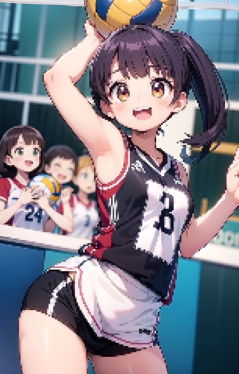 サンプル画像1:ちっぱいバレー部の濃厚合宿！(しみしみ) [d_363208]