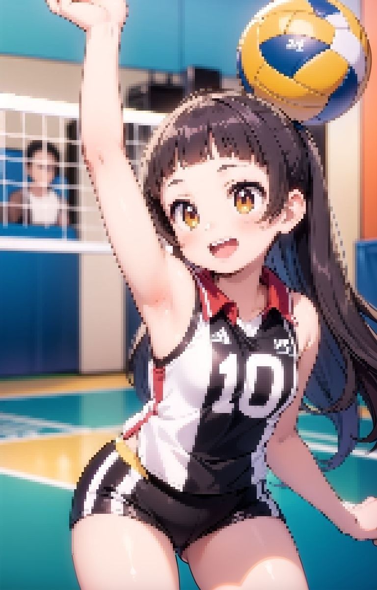 サンプル画像2:ちっぱいバレー部の濃厚合宿！(しみしみ) [d_363208]