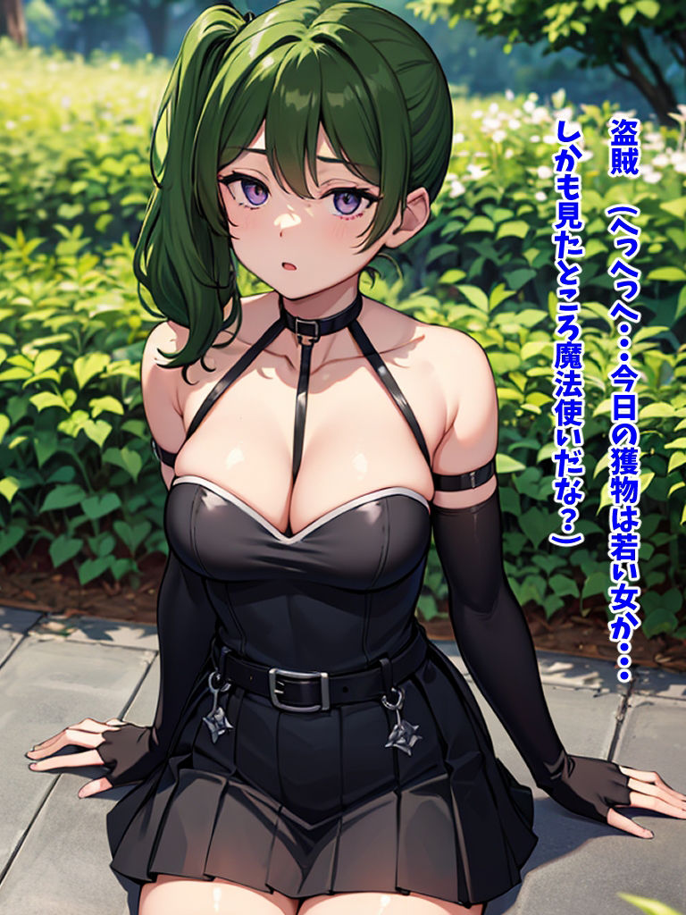 サンプル画像1:?見た者を拘束する魔法?を跳ね返されて好き勝手される女魔法使い（CG集・マンガ76p）(Sakaki IndustryAI（2D）) [d_363222]