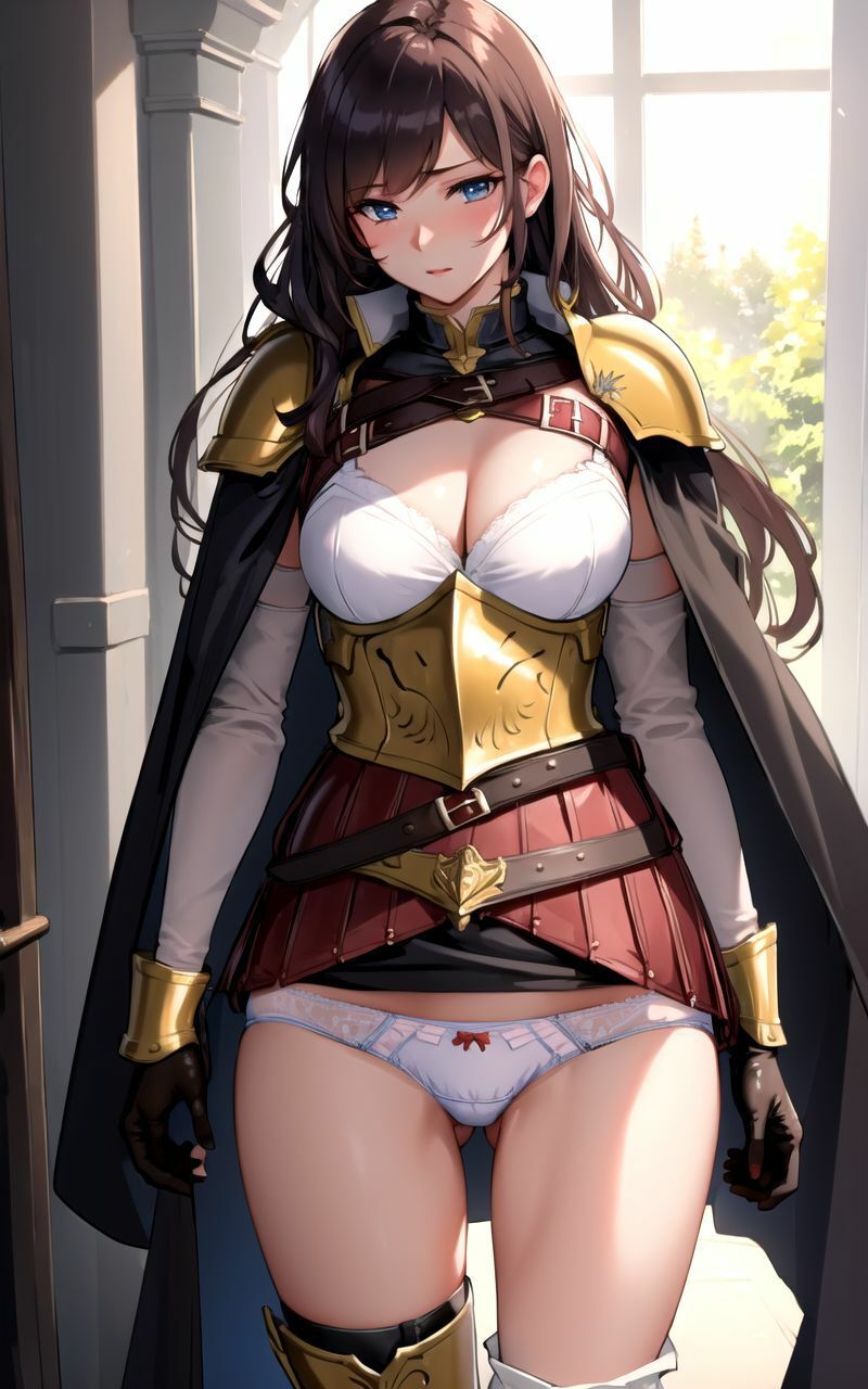 サンプル画像5:【超高画質グラビア写真集】陵●女騎士のしたぎ。ぬきの50枚〜3巻〜(ぬきぬきCG【AI】) [d_363248]