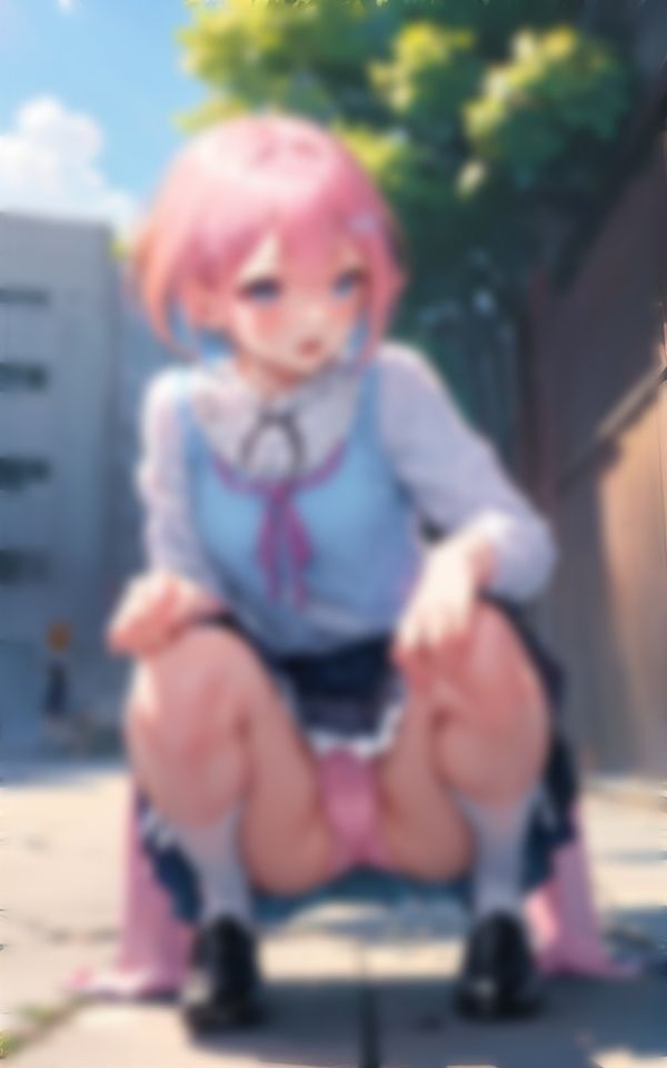 サンプル画像1:青髪少女×ピンク髪少女(進撃の腐女子) [d_363294]