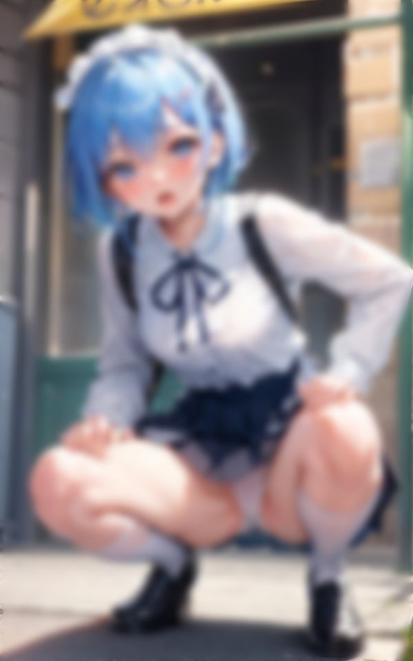 サンプル画像4:青髪少女×ピンク髪少女(進撃の腐女子) [d_363294]