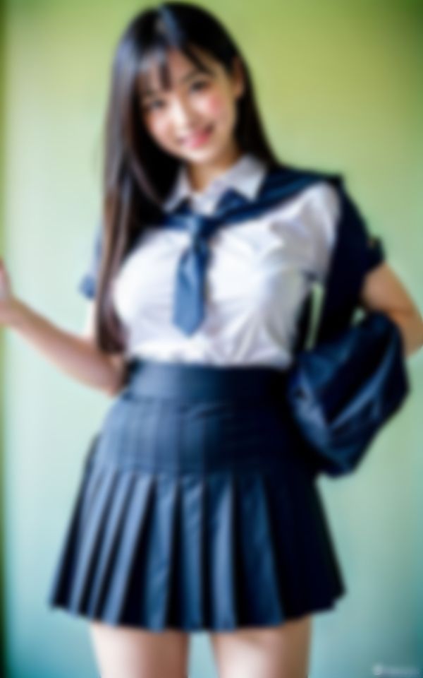 サンプル画像2:露出OKの女学園に潜入撮影したらトンデモ淫乱学園だった件。(AIおとは) [d_363305]