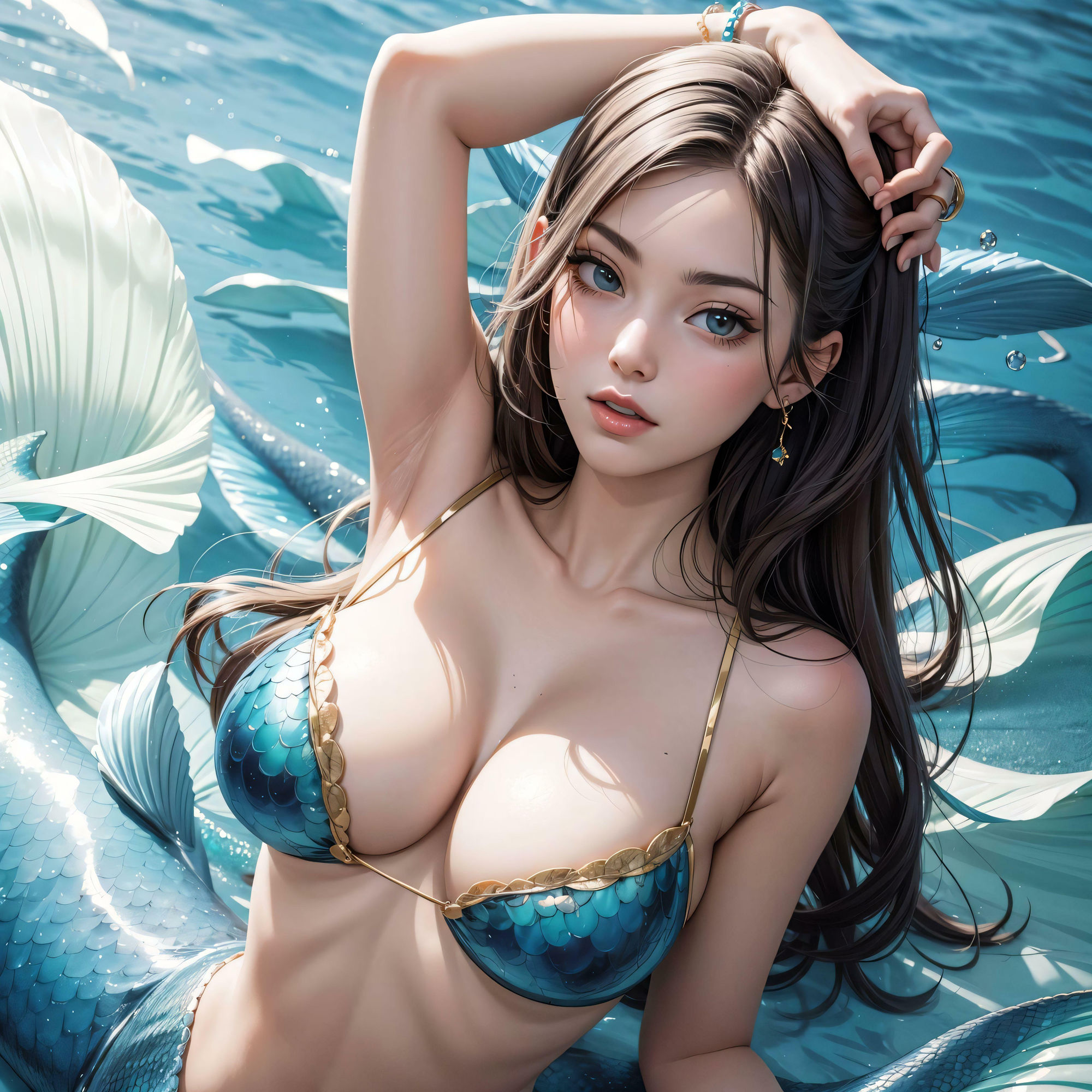 サンプル画像5:巨乳人魚は本当にいる(ふしぎなびんのなか) [d_363317]