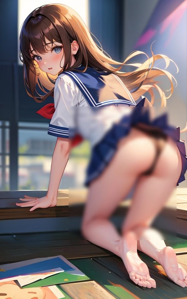 サンプル画像3:エッチなパンチラ 〜お尻見てもいいよ〜(ミルクキング3) [d_363536]