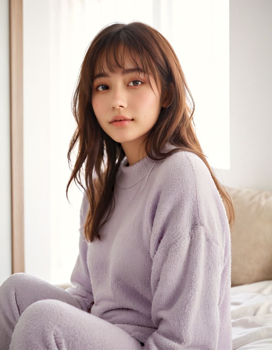 サンプル画像2:篠原麻里奈:AI美女カタログ28(ゆるふわAI) [d_363544]