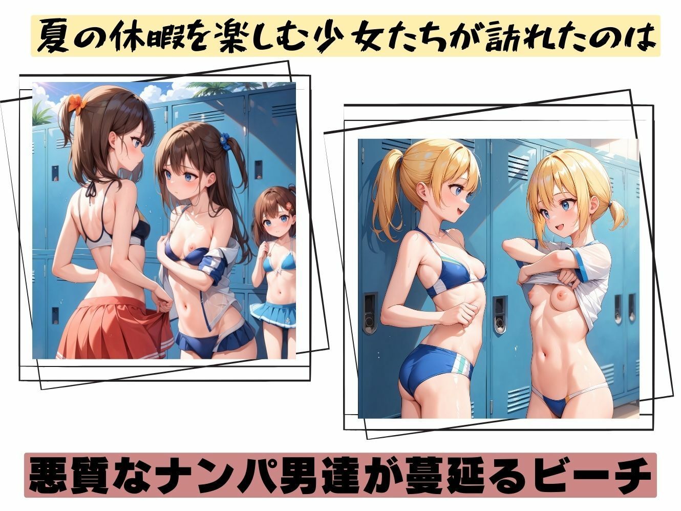 サンプル画像1:ビーチに伸びる魔の手(むほー地帯) [d_363578]