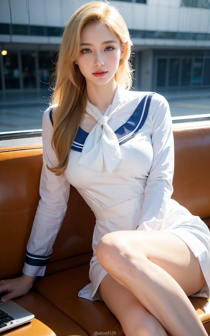 サンプル画像4:Blonde Beauty Airline【ブロンド美女エアライン】(AICOS9150AIART) [d_363579]