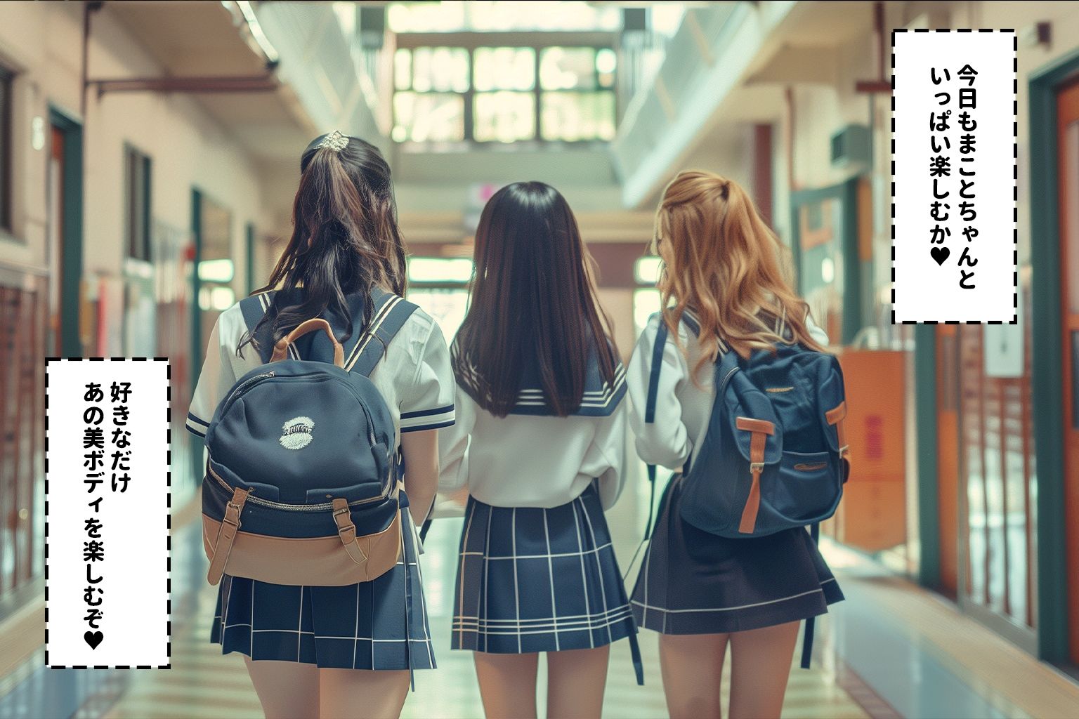 サンプル画像3:催〇学園！生意気な巨乳美女と強〇SEX＃2(AIななせ) [d_363594]