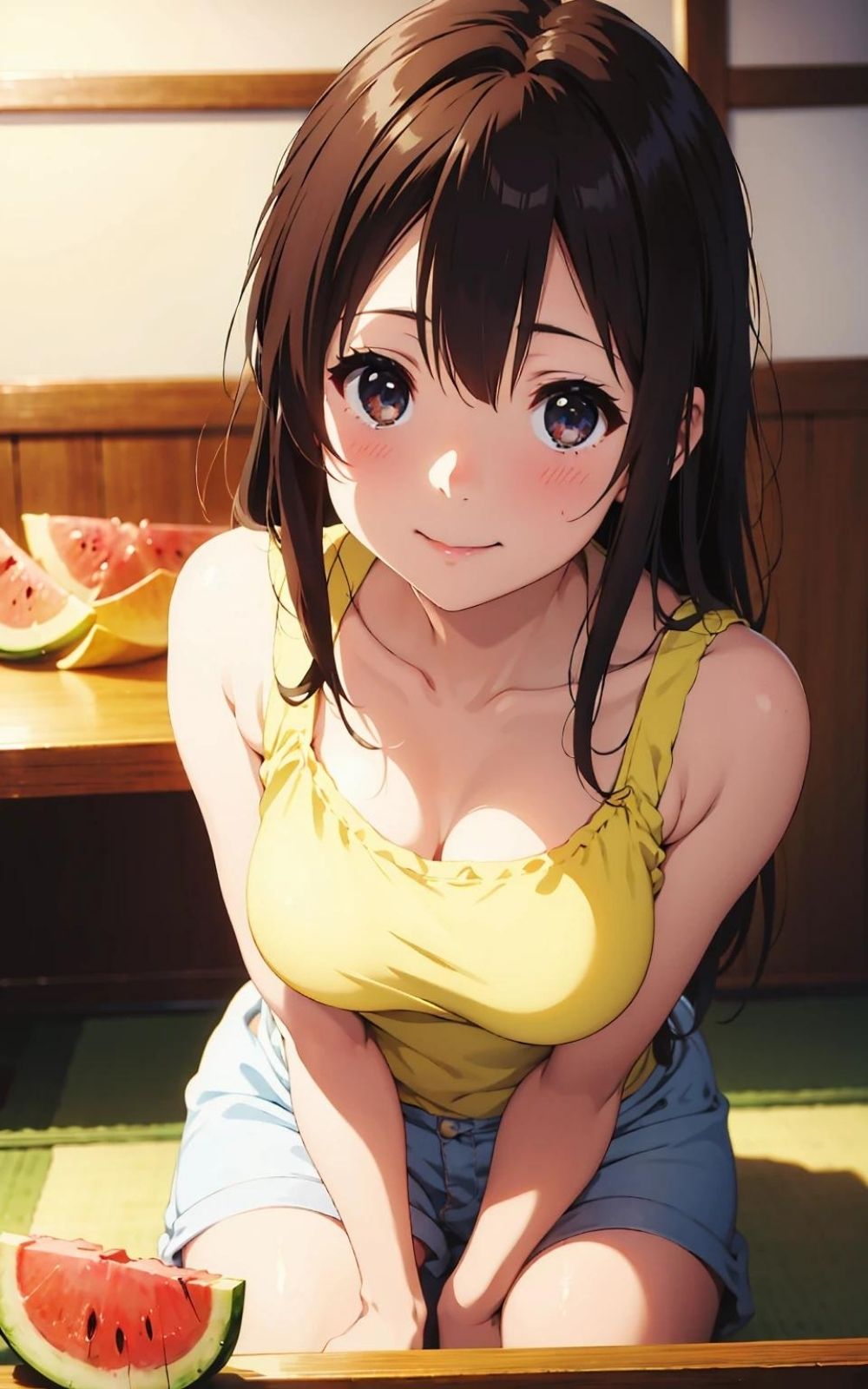 サンプル画像2:【美少女研究本】幼馴染とのひと夏の思い出(画像生成マン) [d_363608]