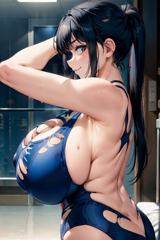 爆乳AIカットスク水1のサンプル画像 6