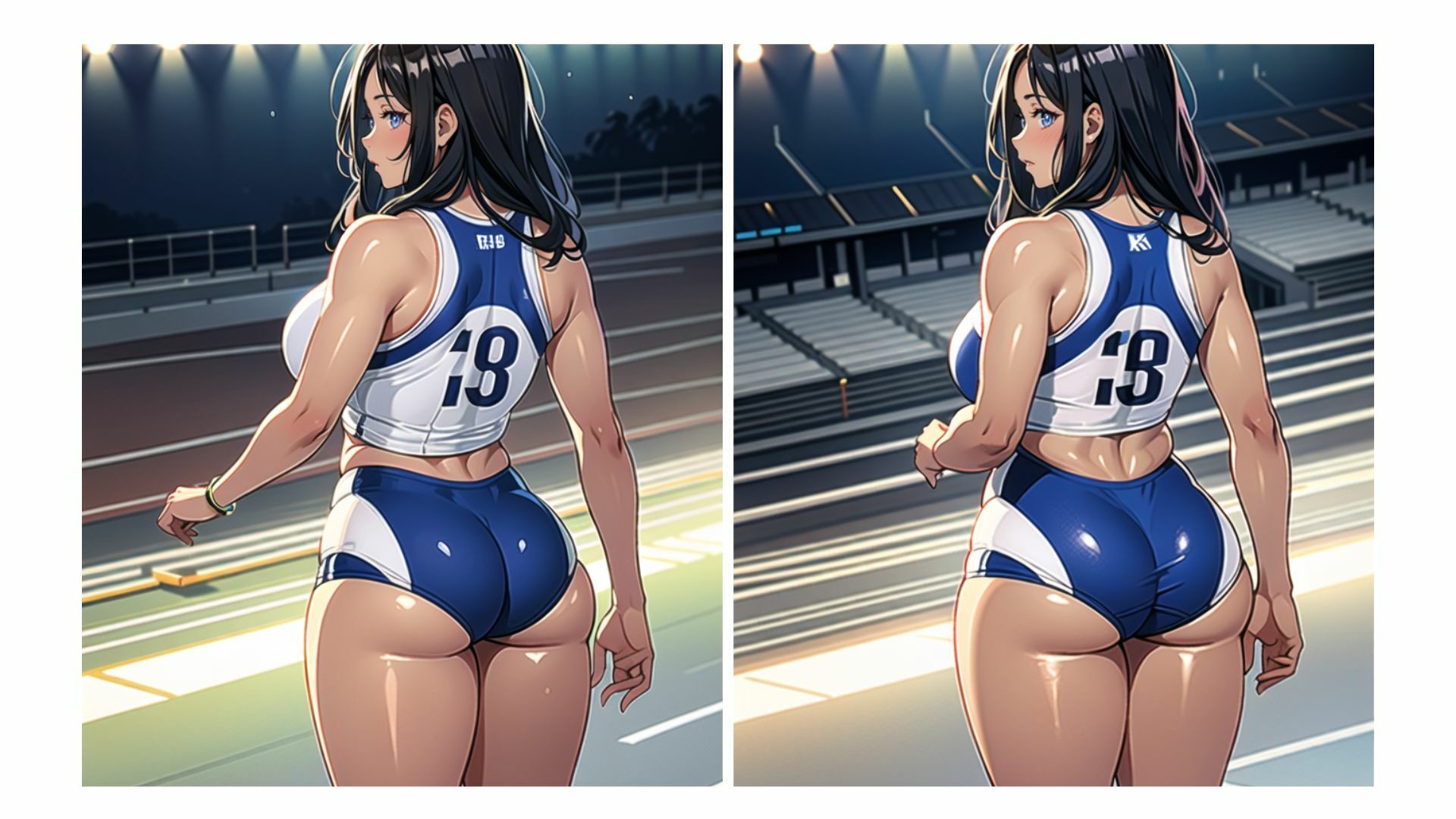 サンプル画像3:巨尻陸上いらすとれいてっど4(Stable Diffusionを使いこなしたいのに) [d_363692]