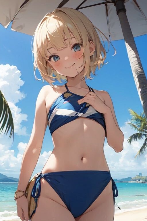 サンプル画像3:金髪ショート少女のちょっとえっちな画像(ニワトリドリーム) [d_363733]