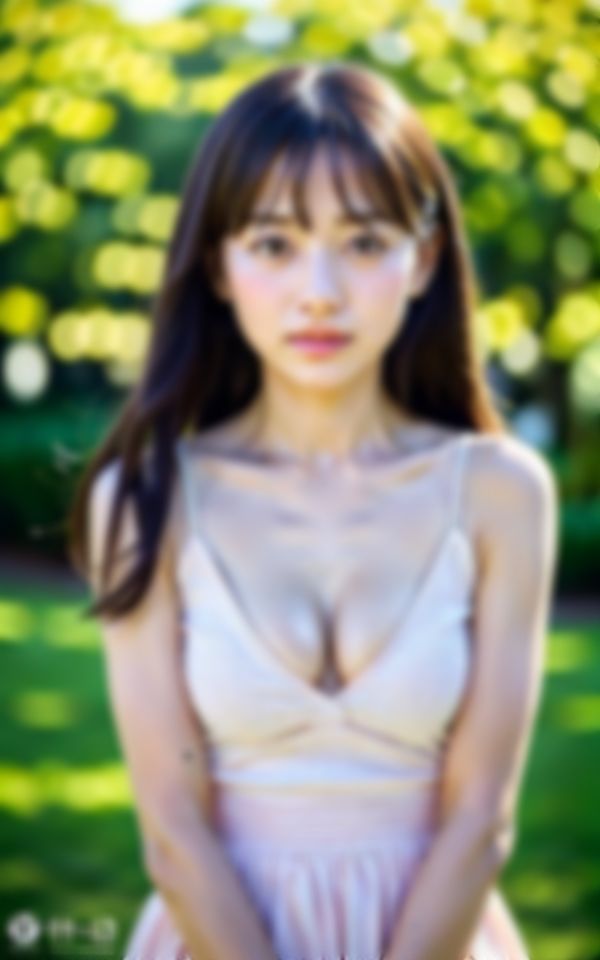 サンプル画像1:職場の花見で場所取りしたら後から来た同僚OLが実は露出狂で…。(AIみすず) [d_363739]