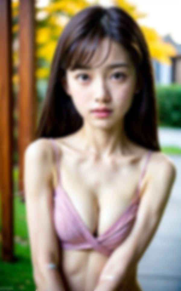 サンプル画像5:職場の花見で場所取りしたら後から来た同僚OLが実は露出狂で…。(AIみすず) [d_363739]