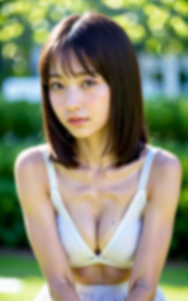 サンプル画像6:職場の花見で場所取りしたら後から来た同僚OLが実は露出狂で…。(AIみすず) [d_363739]