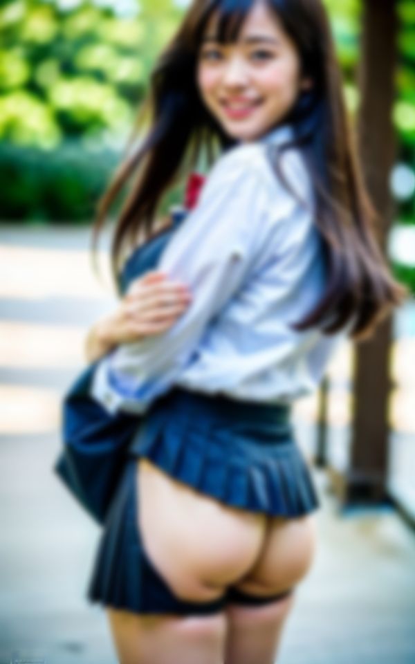 サンプル画像4:公園で待ち合わせした令和の清楚系女子の正体はとんでもないビッチでした。(AIみかん) [d_363740]