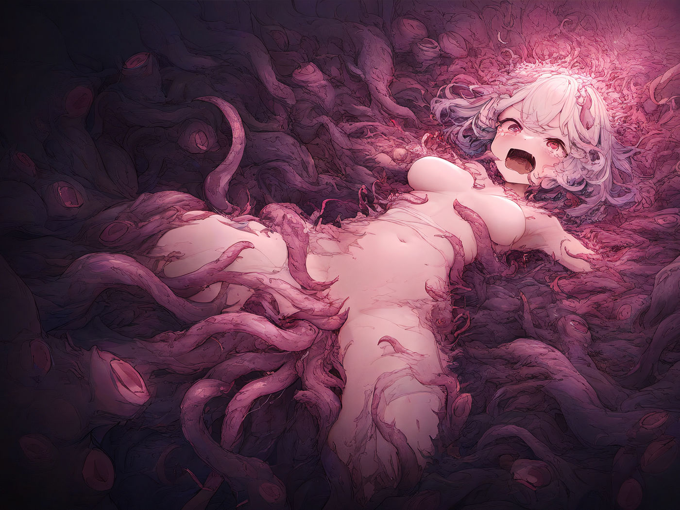 サンプル画像4:超美麗！触手と少女コレクション(ダリアの秘密基地) [d_363769]