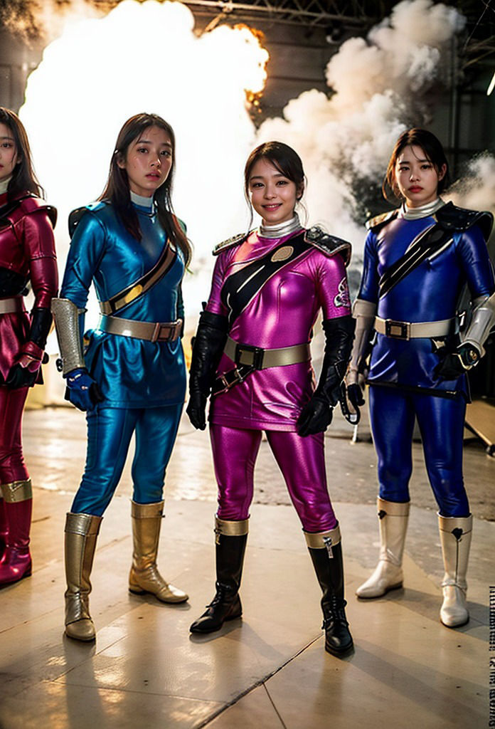 サンプル画像2:コスプレ天国〜ヒーローショー 編 vol.1(ヒロイン危機一髪！) [d_363777]