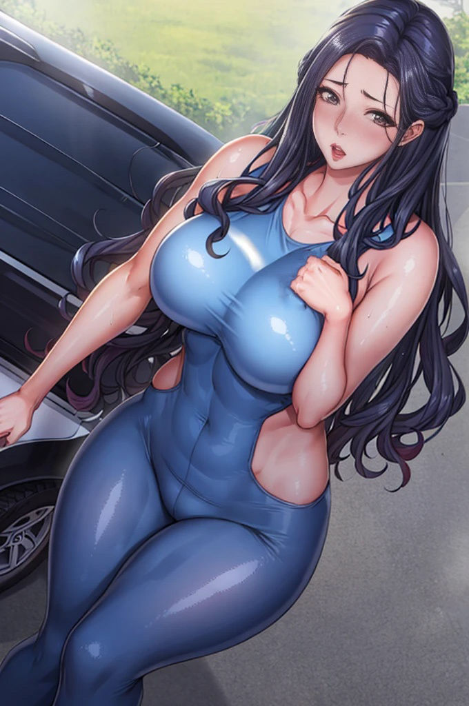 巨乳美女【妄想イラスト美女図鑑vol.74】のサンプル画像 6
