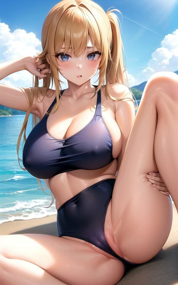 サンプル画像2:巨乳水着写真集2(AI未来) [d_363878]