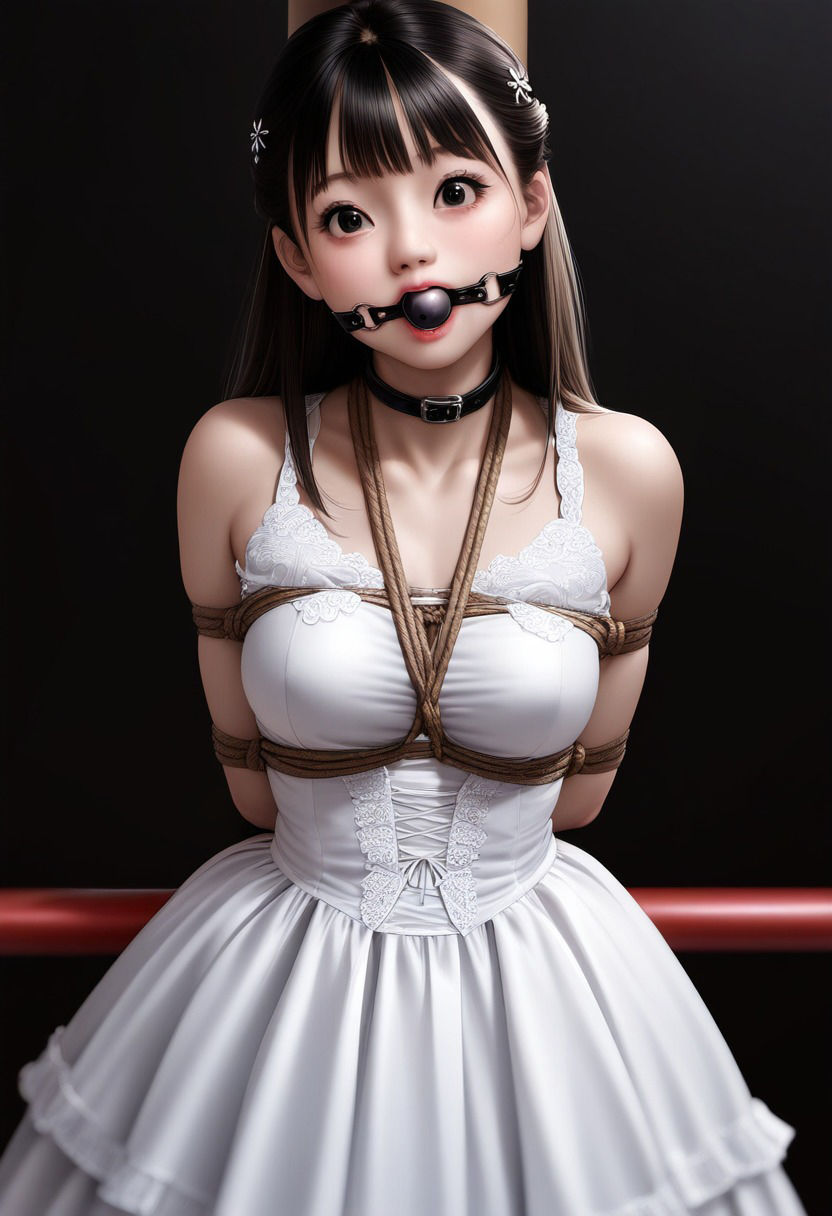 サンプル画像1:今日もまた縛られちゃいました〜フリルドレス編〜(くろねこ倶楽部) [d_363907]