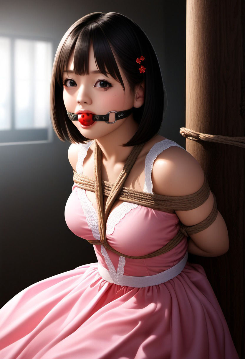 サンプル画像2:今日もまた縛られちゃいました〜フリルドレス編〜(くろねこ倶楽部) [d_363907]