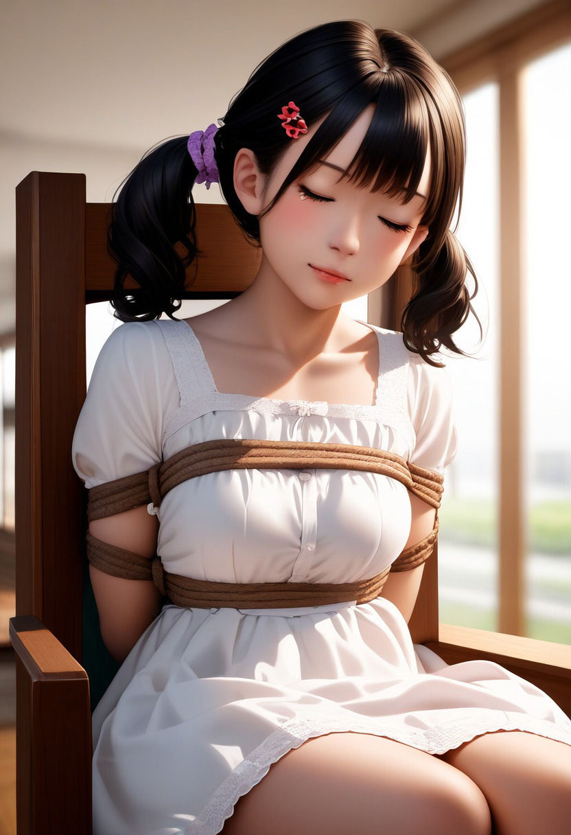 サンプル画像3:今日もまた縛られちゃいました〜フリルドレス編〜(くろねこ倶楽部) [d_363907]