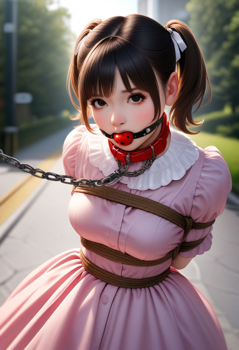 サンプル画像5:今日もまた縛られちゃいました〜フリルドレス編〜(くろねこ倶楽部) [d_363907]