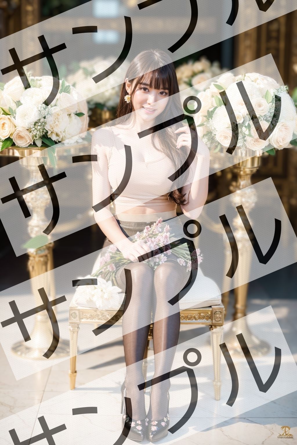 サンプル画像4:フラワーショップ店員の美脚 – Flower shop clerk’s beautiful legs -(あらぶるま) [d_363946]