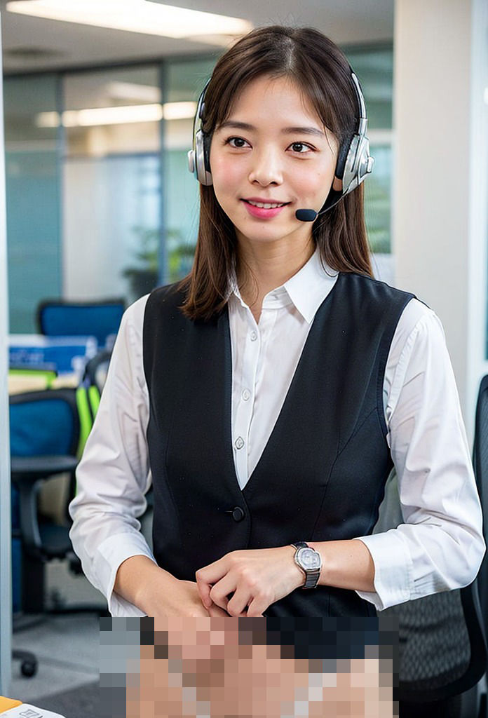 サンプル画像4:コスプレ天国〜コールセンター 編 vol.1(働く女性) [d_363954]