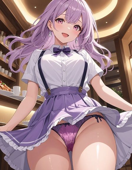 サンプル画像3:ぱんちらレストラン〜ウエイトレスのローアングルパンチラ編〜(D.P.H.) [d_363972]