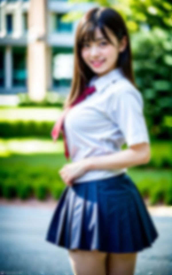 サンプル画像3:お嬢様学園No.1アイドル生徒の正体は淫乱ビッチだった件について。(AI美女ミルク) [d_364095]