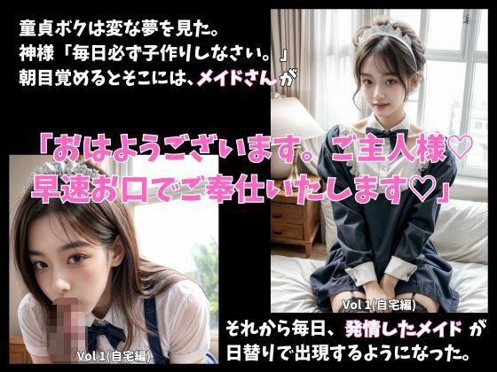 サンプル画像1:日替り発情メイド 神様から与えられたえっちな使命 Vol 1 自宅編(もんもんちゃん) [d_364123]