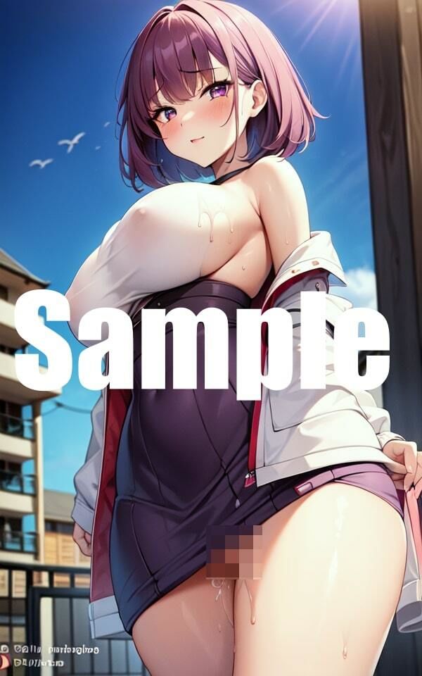 サンプル画像4:変態露出美女(エロアニメの館) [d_364309]