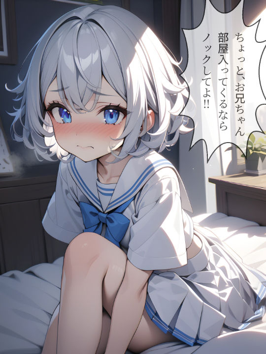 サンプル画像1:妹のひとりえっちを偶然見てしまった あおい編(はつゆき) [d_364352]