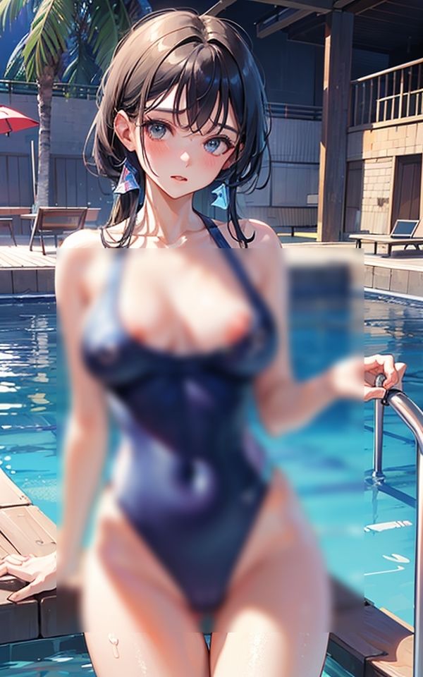 サンプル画像1:コスプレ用の水着で来ちゃた(AIアート工房) [d_364390]