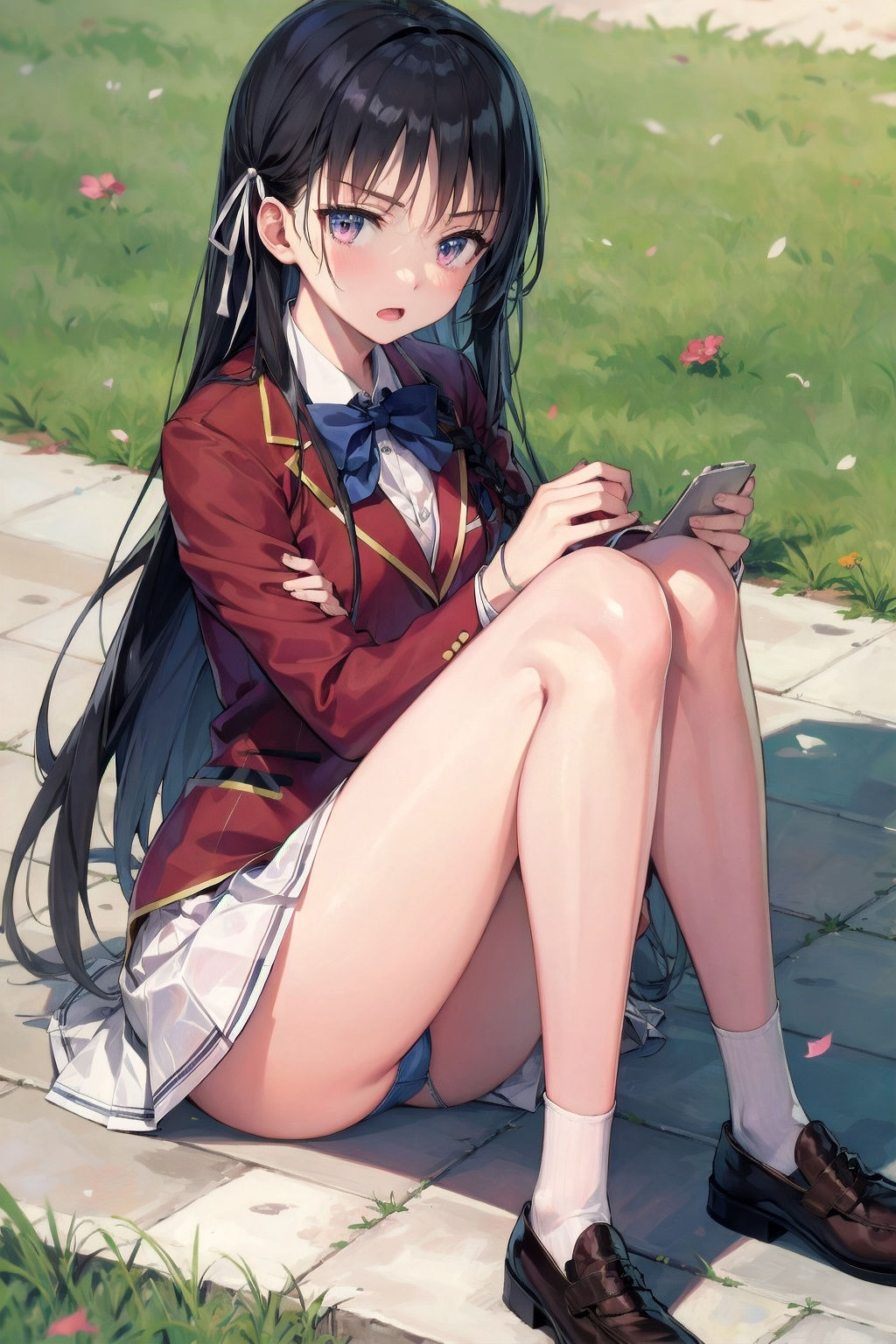 サンプル画像4:ようこそ実力至上主義◯教室へ 日常的無防備パンチライラスト集 堀北 ， 軽井沢(ラコーンシティ) [d_364414]