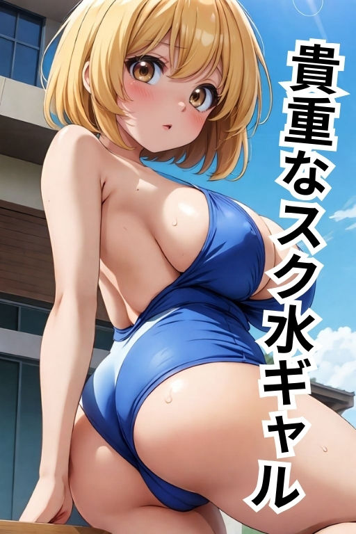 サンプル画像1:ギャルとエッチな水あそび(AIスイミング) [d_364416]