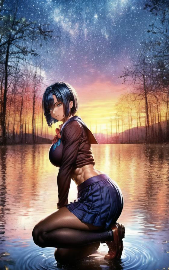 サンプル画像3:最強女学生の日常 160枚(AIイラストラボ) [d_364430]