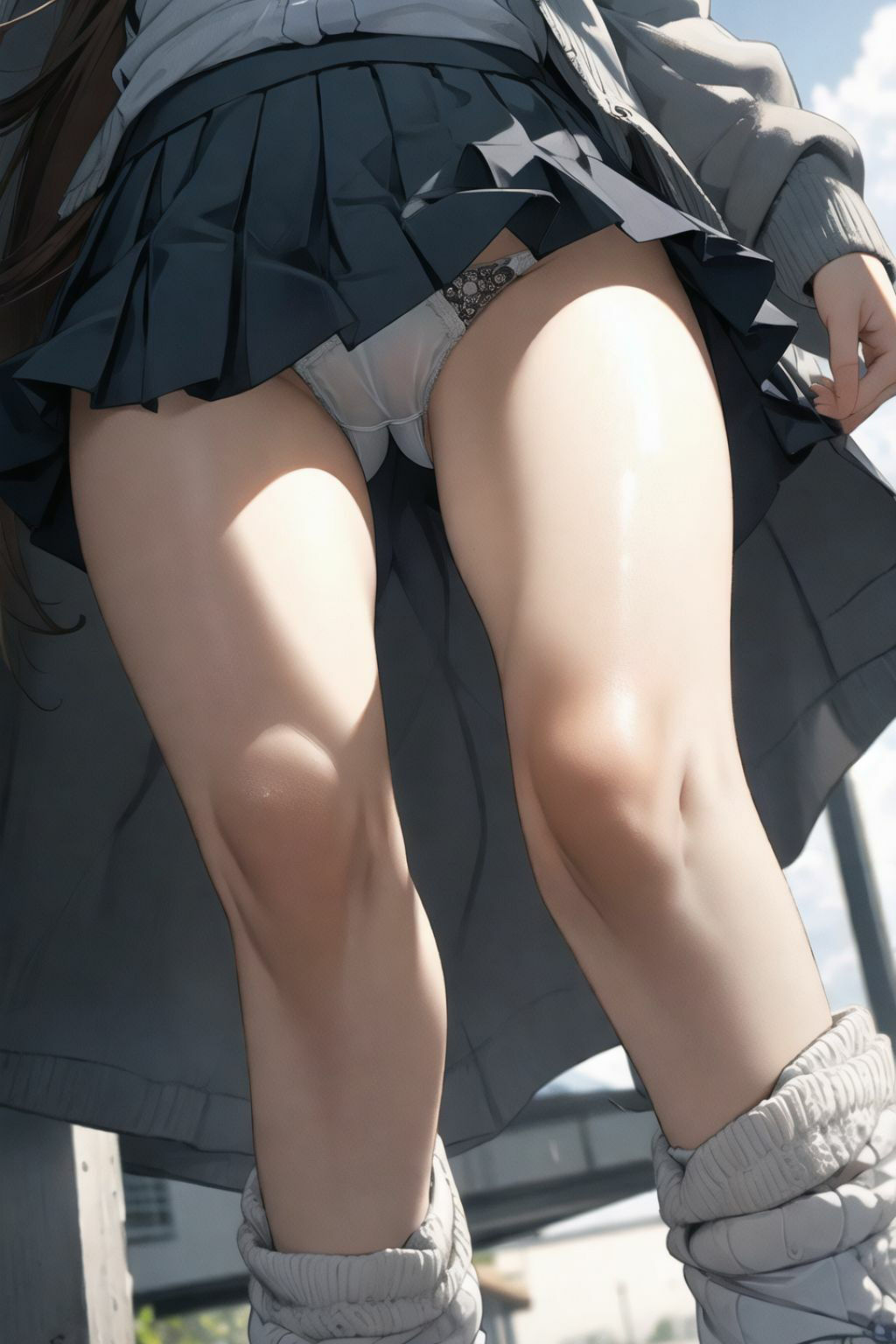 サンプル画像3:美女パン Vo.1 茶髪J〇編(AIふる) [d_364500]